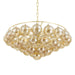 Mitzi Mimi 9 Light Chandelier, Aged Brass/Champagne - H711809-AGB