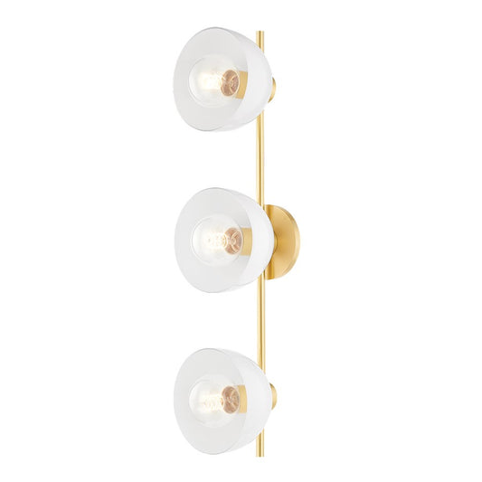 Mitzi Belle 3 Light Bath And Vanity, Aged Brass - H724303-AGB