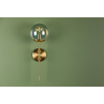 Ophelia 1 Light Wall Sconce, Aged Brass