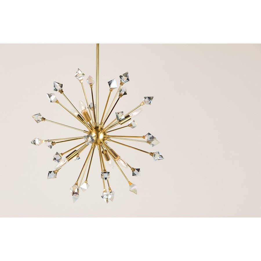 Genesis Chandelier, Aged Brass