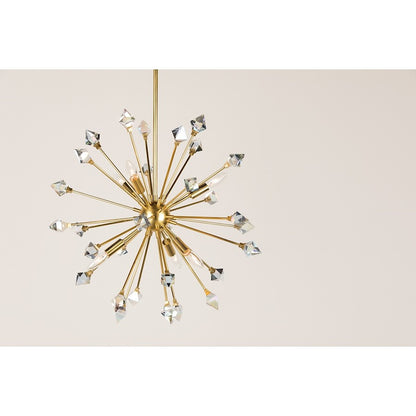Genesis Chandelier, Aged Brass