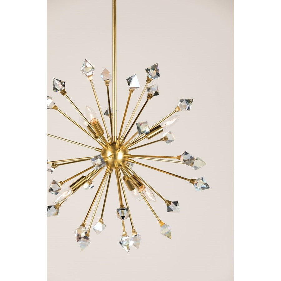 Genesis Chandelier, Aged Brass