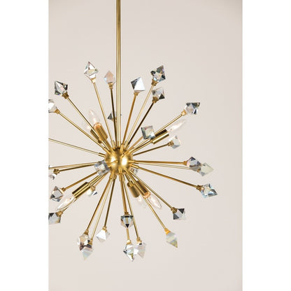 Genesis Chandelier, Aged Brass