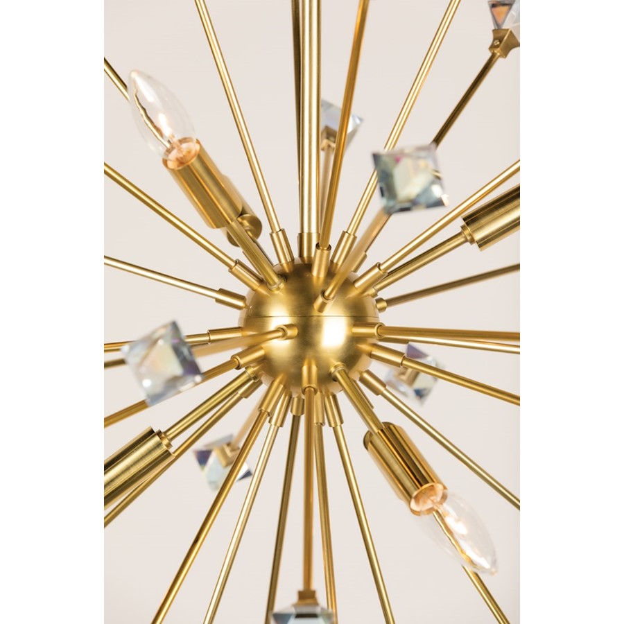 Genesis Chandelier, Aged Brass