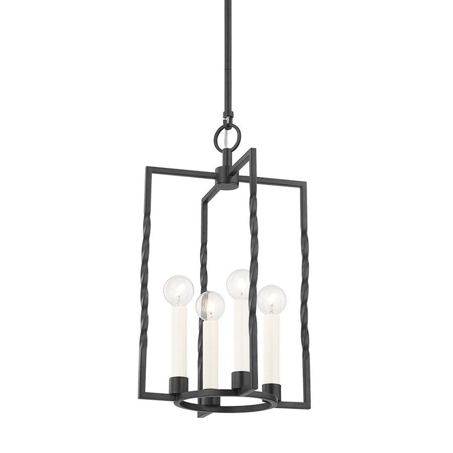 Mitzi Adelaide 4 Light 18" Lantern, Textured Black - H731704S-TBK