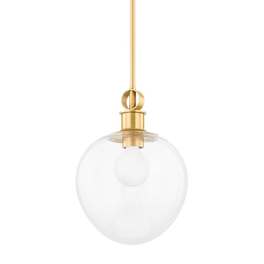 Mitzi Anna 1 Light 14" Pendant, Aged Brass - H736701S-AGB