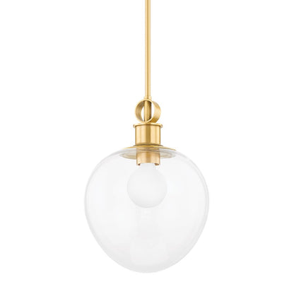 Mitzi Anna 1 Light 14" Pendant, Aged Brass - H736701S-AGB