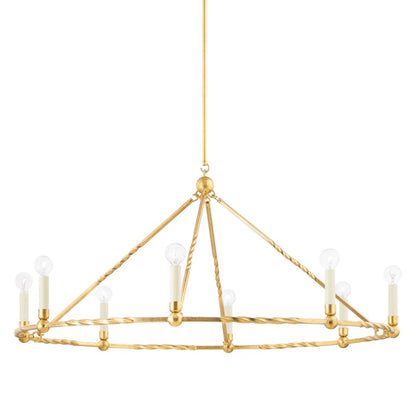 Mitzi Josephine 8 Light Chandelier, Vintage Gold Leaf - H738808-VGL