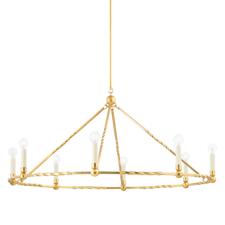 Josephine Chandelier, Vintage Gold Leaf