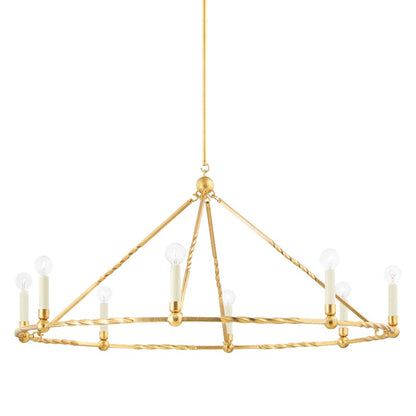 Josephine Chandelier, Vintage Gold Leaf