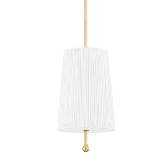 Mitzi Adeline 1 Light Pendant, Aged Brass - H748701-AGB