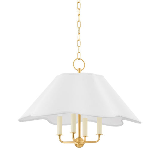 Mitzi Rosanna 4 Light Pendant, Aged Brass - H749804-AGB