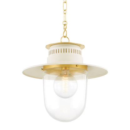 Mitzi Nori 1 Light 17" Pendant, Aged Brass - H773701L-AGB-SCR