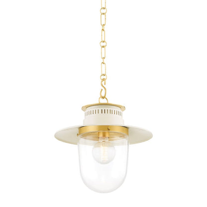 Mitzi Nori 1 Light 13" Pendant, Aged Brass - H773701S-AGB-SCR