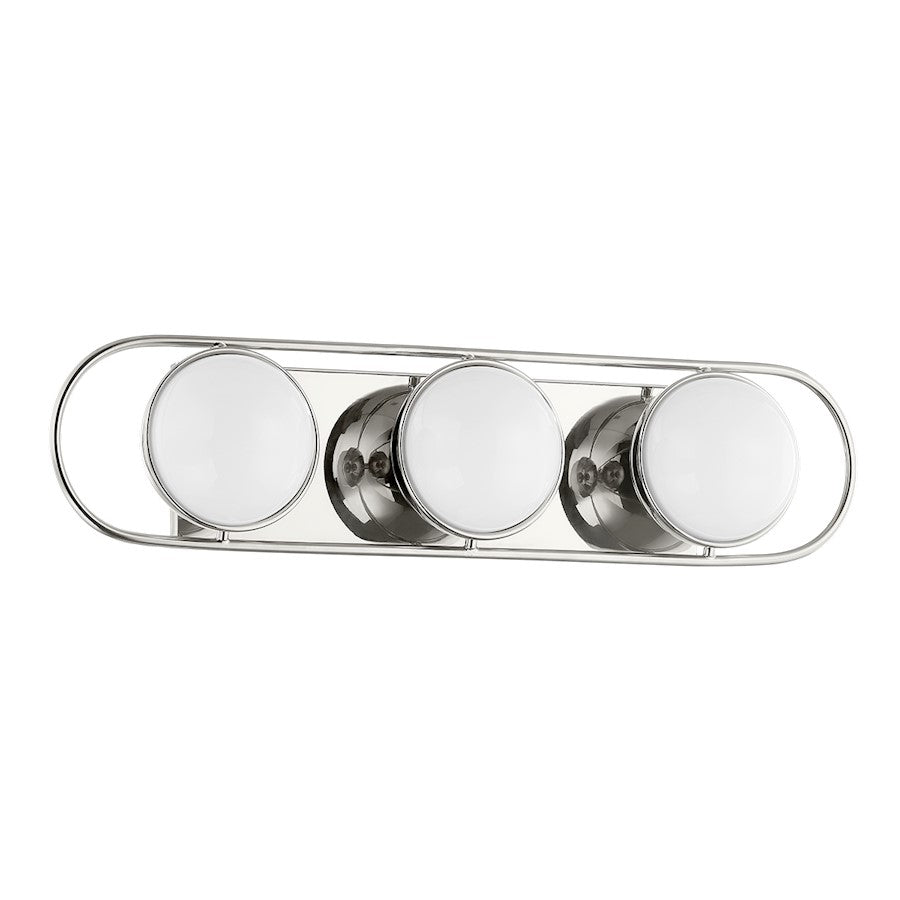 Mitzi Amy 3 Light Bath And Vanity, Polished Nickel/Opal Glossy - H783303-PN