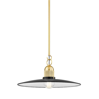 Mitzi Leanna 1 Light Pendant, Aged Brass/Soft Black - H793701-AGB-SBK