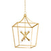 Mitzi Kendall 6 Light 26" Lantern, Vintage Gold Leaf - H807706L-VGL