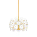Mitzi Zoella 3 Light Pendant, Aged Brass/Clear - H810703-AGB