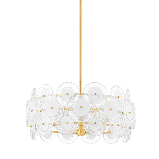 Mitzi Zoella 5 Light Chandelier, Aged Brass/Clear - H810705-AGB