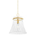 Mitzi Cantana 1 Light 20" Pendant, Aged Brass/Clear - H824701L-AGB