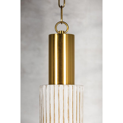 1 Light Pendant, Brass