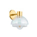 Mitzi Modena 1 Light Wall Sconce, Aged Brass/Opal Shiny - H844101-AGB