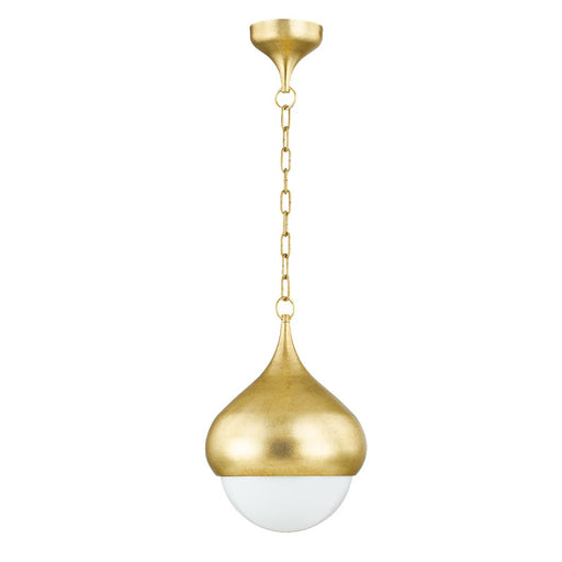 Mitzi Luciel 1 Light Pendant, Vintage Gold Leaf/Opal Shiny - H850701-VGL