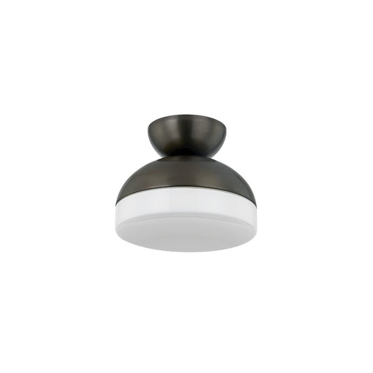 Mitzi Rue 1 Light Flush Mount, True Bronze/Opal Shiny - H851501-TRB