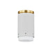 Mitzi Asa 1 Light Flush Mount, Aged Brass/Soft White/Opal - H870501-AGB-SWH