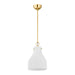 Mitzi Corinthia 1 Light 14.5" Pendant, Aged Brass/Opal Shiny - H881701S-AGB