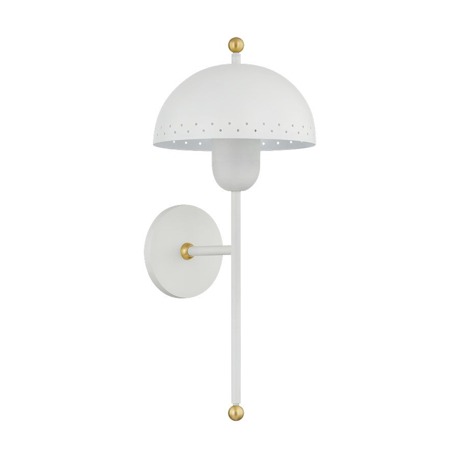 Mitzi Jojo 1 Light Wall Sconce, Aged Brass/Soft White - H885101-AGB-SWH