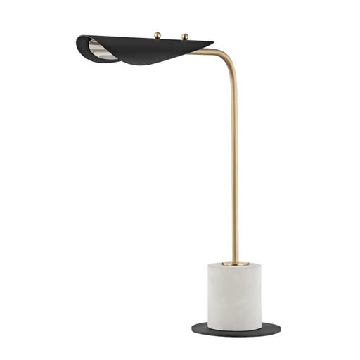 Mitzi Layla 1 Light Table Lamp, Aged Brass/Black - HL157201-AGB-BK
