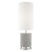 Mitzi Iris 1 Light Table Lamp, Polished Nickel/Off White - HL250201-PN