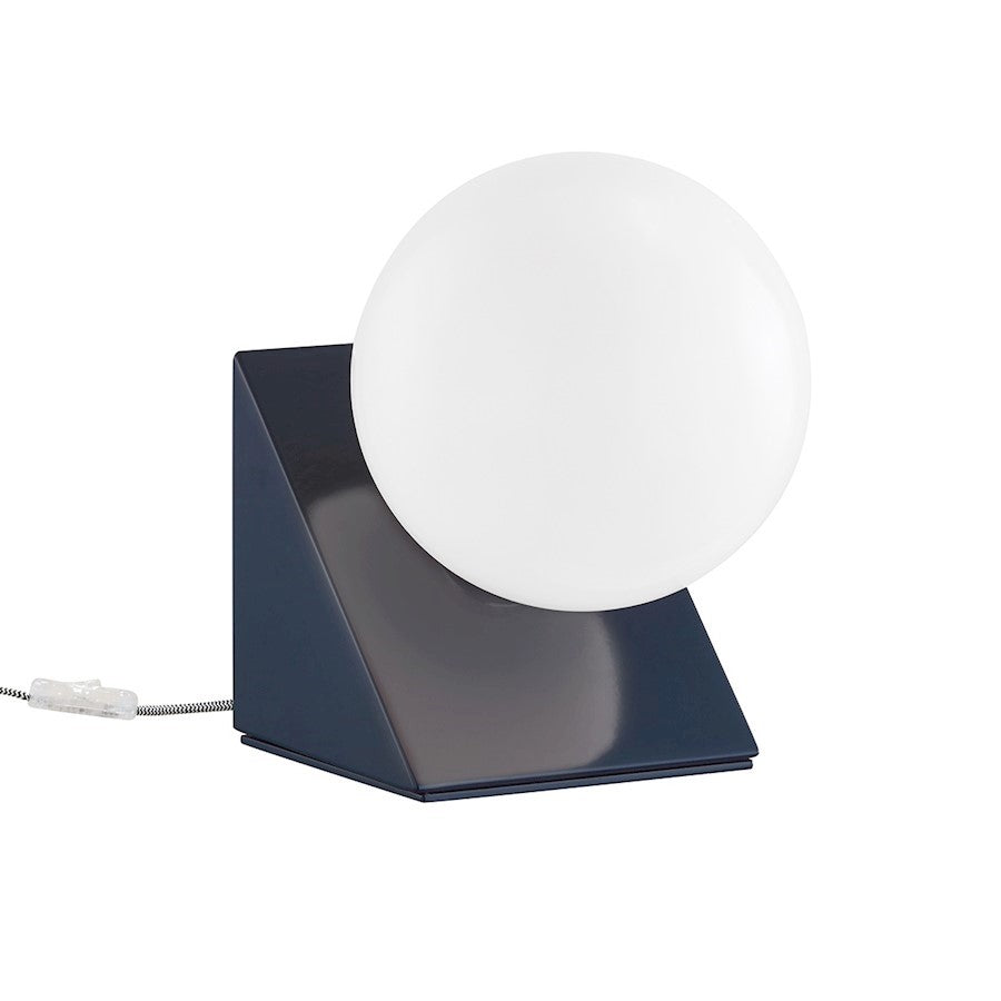 Mitzi Aspyn 1 Light Table Lamp, Navy/Opal Glossy - HL385201-PN-NVY