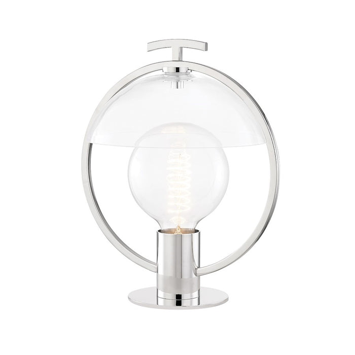 Mitzi Ringo 1 Light Table Lamp, Polished Nickel/Clear - HL387201-PN