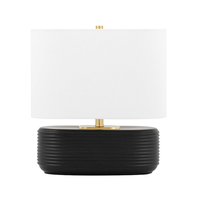 Mitzi Janel 1 Light Table Lamp, Matte Black/Off White - HL435201-MB