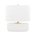 Mitzi Janel 1 Light Table Lamp, Matte White/Off White - HL435201-MW