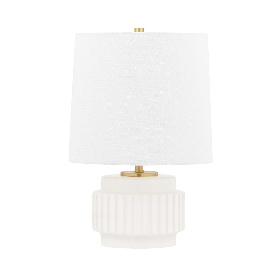 Mitzi Kalani 1 Light Table Lamp, Matte White - HL452201-MW