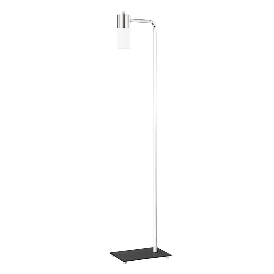 Mitzi Lola 1 Light LED Floor Lamp, Nickel/Opal Matte - HL461401-PN