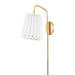 Mitzi Demi 1 Light Portable Wall Sconce, Aged Brass - HL476101-AGB