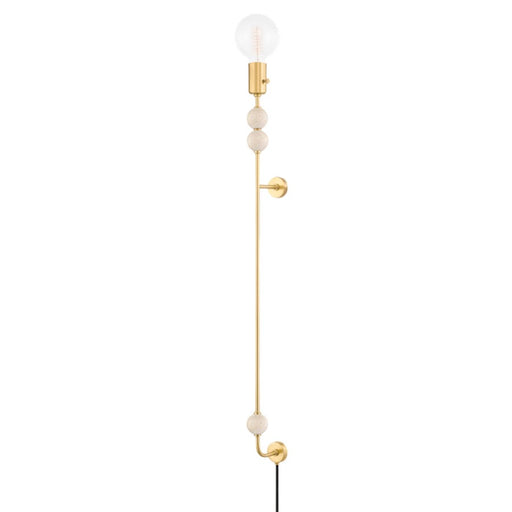 Mitzi Slater 1 Light Portable Wall Sconce, Aged Brass - HL491201-AGB