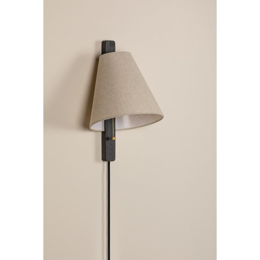 1 Light Plug-In Wall Sconce