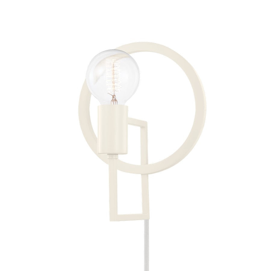 Mitzi Tory 1 Light Plug-in Sconce, Soft Scream - HL637201-SCR