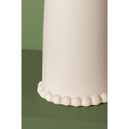 Rhea Table Lamp, Aged Brass/White