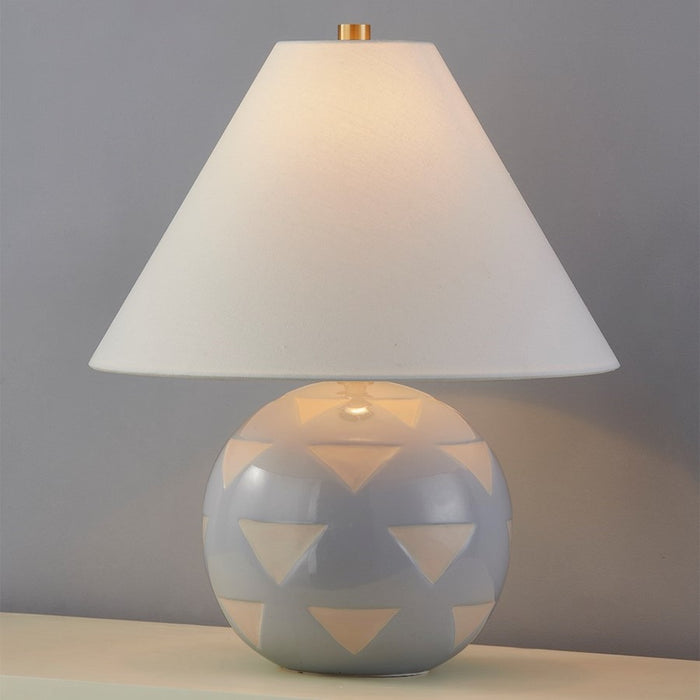 Mitzi Minnie 1 Light Table Lamp, Aged Brass/White