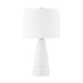 Mitzi Melinda 1 Light Table Lamp, Brass/Ceramic White/White - HL735201-AGB-CSW