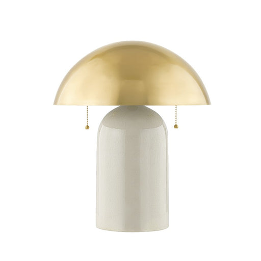 Mitzi Gaia 2 Light Table Lamp, Aged Brass - HL777201-AGB-CLC