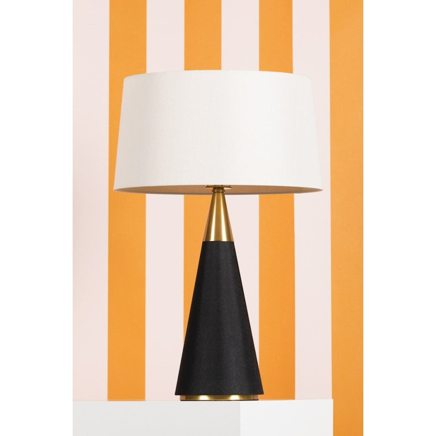 Jen Table Lamp, Aged Brass