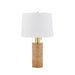Mitzi Clarissa 1 Light Table Lamp, Aged Brass/White - HL853201-AGB