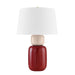 Mitzi Batya 1 Light Table Lamp, Brass/Bordeaux Blush/White - HL890201-AGB-CBB